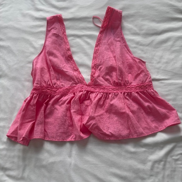 Pink Wrap Top - Zara - Picture 1 of 3